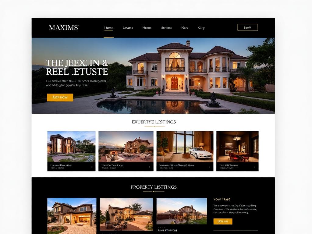 Luxury Realty website screenshot