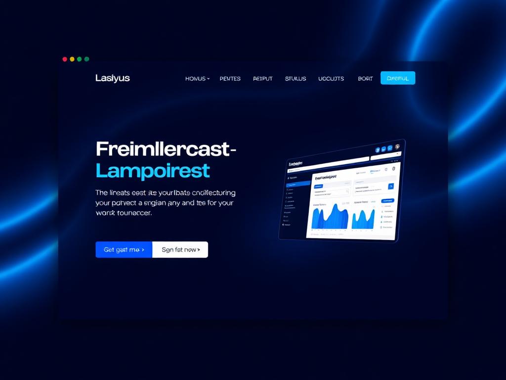SaaS Landing website screenshot